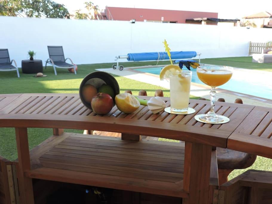 Villa Ventura - Piscina Climatizada & Aire Acondicionado Caleta De Fuste Eksteriør billede